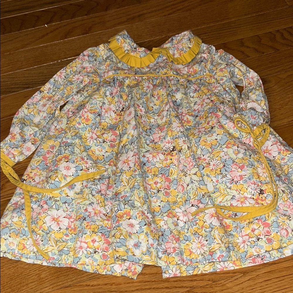 The Oaks Floral Dress with Yellow Accents 2T